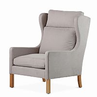 кресло wingback серый в Якутске