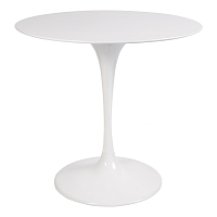 стол eero saarinen style tulip table top mdf d80 глянцевый белый в Якутске