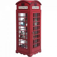 шкаф-витрина london telephone красный в Якутске