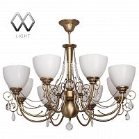 подвесная люстра mw-light фелиция 347016608 белая в Якутске