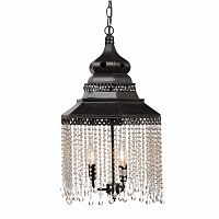 люстра подвесная черная с хрустальными подвесками chandelier в Якутске