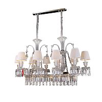 люстра baccarat 10 от delight collection белая/прозрачная/ хром в Якутске