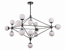 люстра modo 15 black+white черная, белые плафоны в Якутске