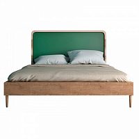 кровать полутораспальная 120х190 зеленая ellipse в Якутске