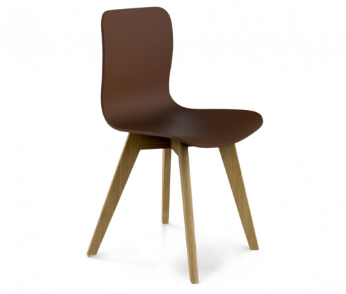 стул dsw коричневый s42 (eames style) в Якутске