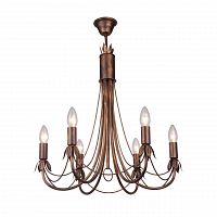 подвесная люстра toplight lucinda tl7350d-06br в Якутске