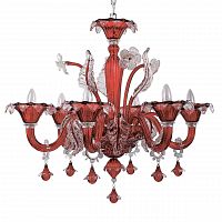 подвесная люстра ideal lux ca vendramin sp6 rosso в Якутске