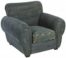 кресло san francisco denim armchair серое в Якутске