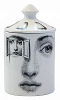 подсвечник белый с крышкой лицо в окне пьеро форназетти segreto candle, 30 см в Якутске