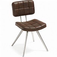 стул lola seat pu brown ножки из нержаеющей стали c589u09 от la forma (ex julia grup) в Якутске