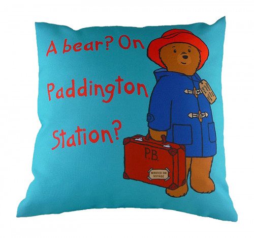 подушка с принтом paddington bear blue в Якутске