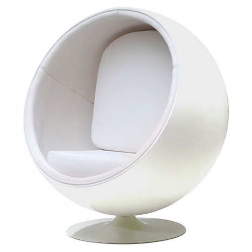 кресло eero ball chair белое в Якутске