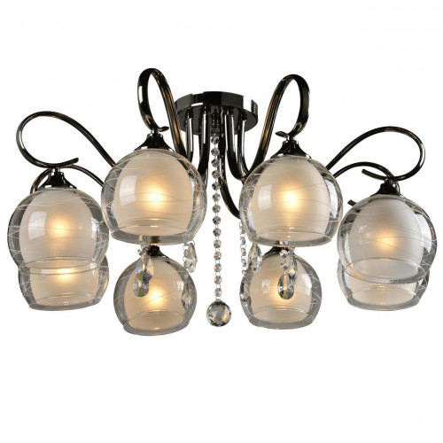 потолочная люстра idlamp merinella 877/8pf-darkchrome в Якутске