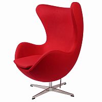 кресло arne jacobsen темно-красное в Якутске