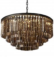 люстра odeon 4 rings smoke черное основание, дымчатое стекло в Якутске