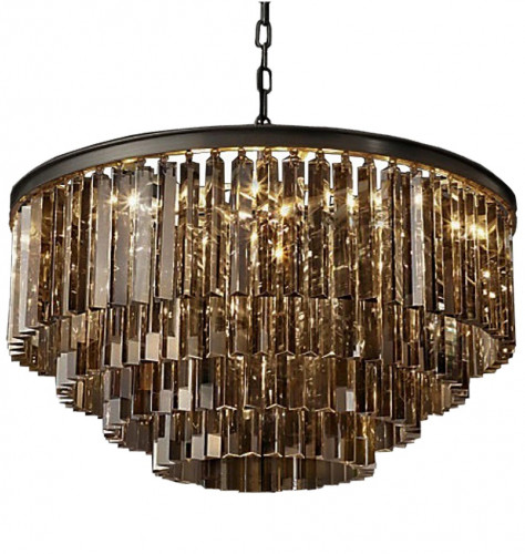 люстра odeon 4 rings smoke черное основание, дымчатое стекло в Якутске