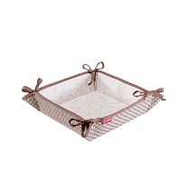 хлебница casy home, 20х20х7 см, коричневая в Якутске