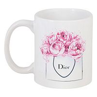 кружка с рисунком dior peonies в Якутске