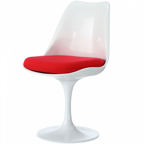 стул eero saarinen style tulip chair красная подушка в Якутске