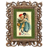 репродукция старинной рождественской гравюры best wishes в Якутске