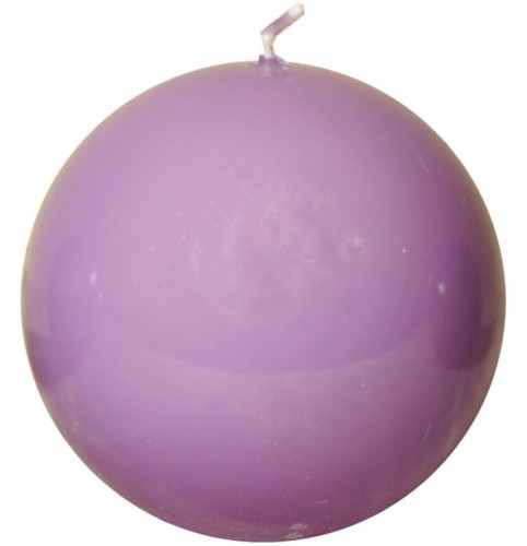 свеча-шар сиреневая, 8 см в Якутске