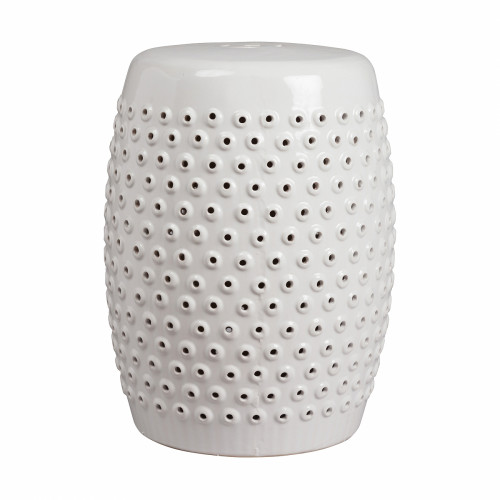 керамический столик-табурет cutwork garden stool белый в Якутске