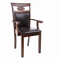 стул деревянный кресло luiza dirty oak / dark brown в Якутске