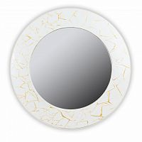 зеркало белое круглое диаметр 75 см с золотым декором fashion white gold в Якутске