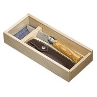 нож stainless steel с ручкой из оливы 8,5 см в Якутске