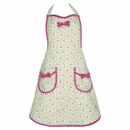 фартук cherry berry p.green w/bow в Якутске