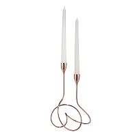 подсвечник медный металлический на 2 свечи loop, 28 см в Якутске