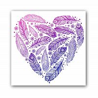 постер heart а4 (фиолетовый) в Якутске