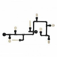 потолочная люстра ideal lux plumber pl8 nero в Якутске