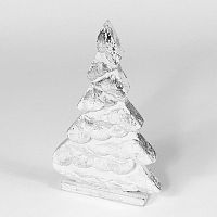 украшение новогоднее на подставке ель серебряная snow tree, 32х19х5 см в Якутске
