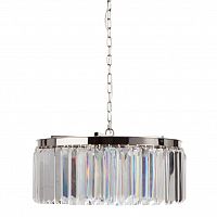 люстра rhys clear glass хром, прозрачная, чёрная в Якутске