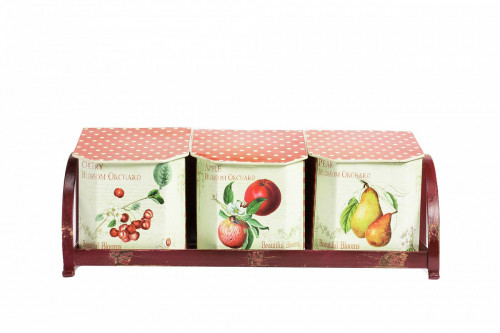 набор емкостей для хранения на подставке fruits в Якутске