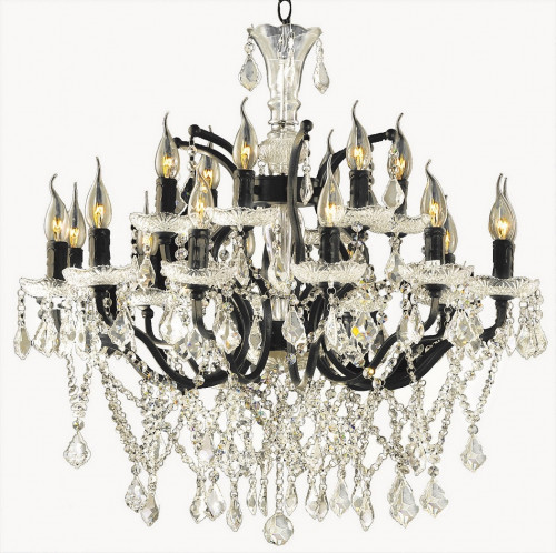 люстра avensis антик чёрная, прозрачная в Якутске